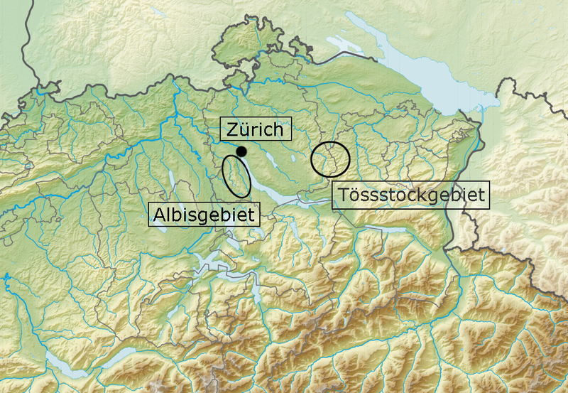 Karte der betroffenen Gebiete