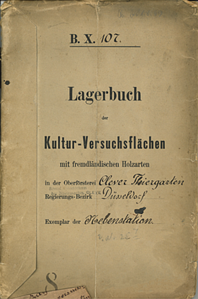Lagerbuch Kleve