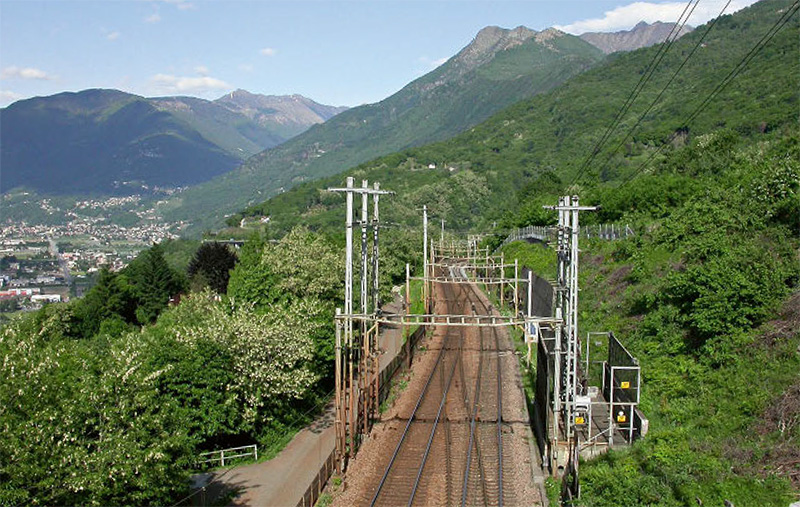 zur Böschungssicherung im Rahmen des Gotthardbahnbaus künstlich begründete Bestände 