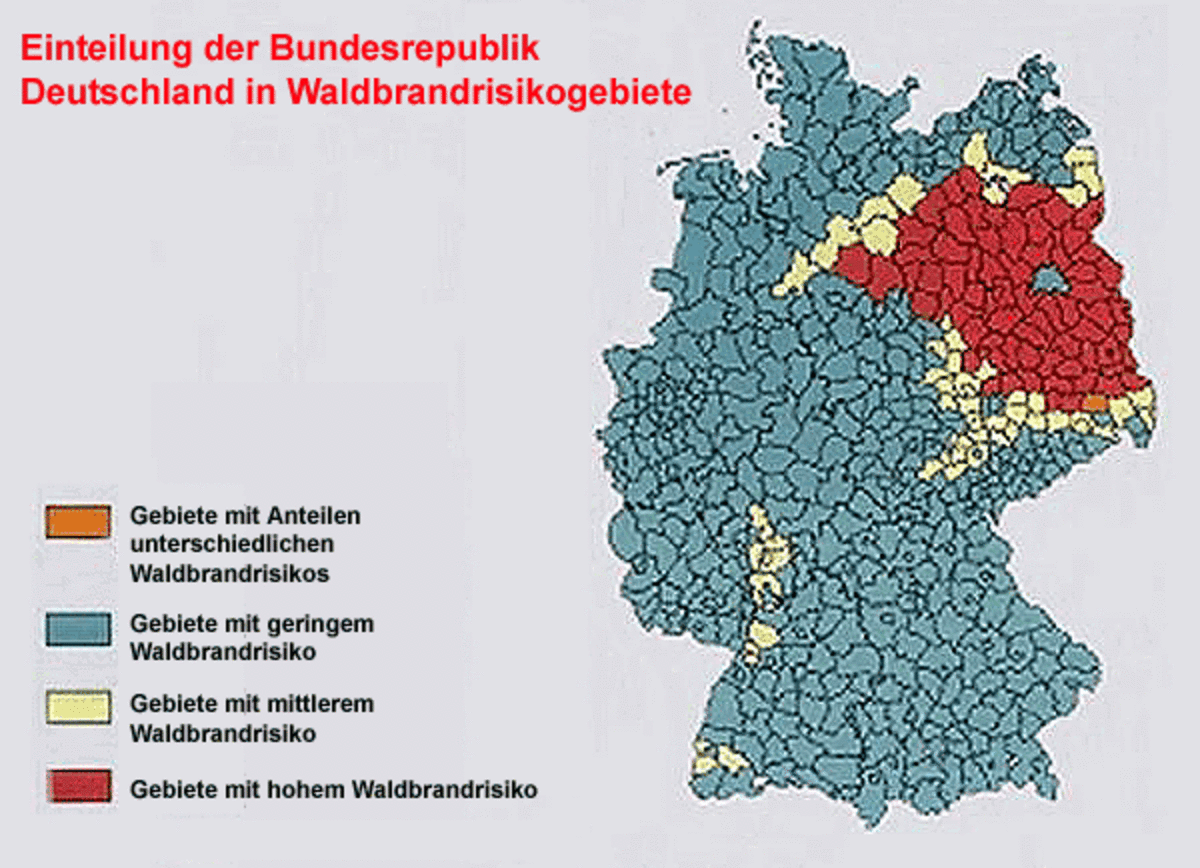 Forest fires in Germany