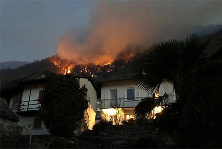 concetto incendi di bosco 2020 del Canton Ticino
