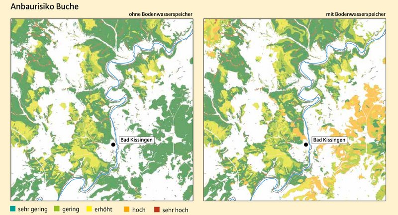 Zwei Karten im Vergleich