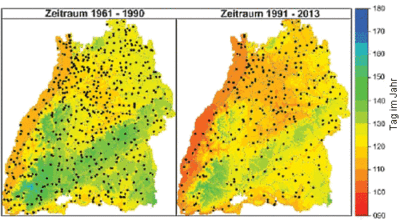 Deutlicher Indikator für den Klimawandel: Die Apfelbäume blühen in Baden-Württemberg im Vergleich zu 1961 zehn Jahre früher.