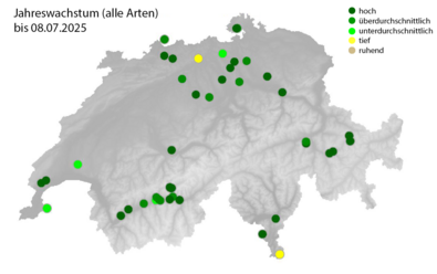 Grafik Jahreswachstum