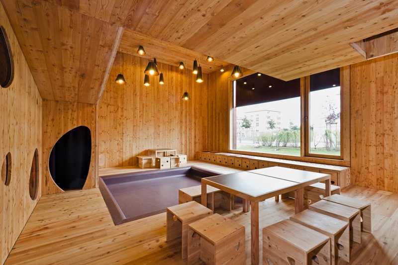 Kindergarten built using climate-friendly timber construction