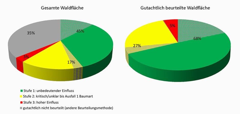 Gutachtliche Beurteilung des Wildeinflusses auf die Waldverjüngung in der Schweiz