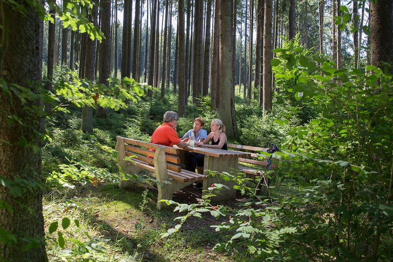 Ruhebank als eine der wichtigsten Erholungseinrichtungen