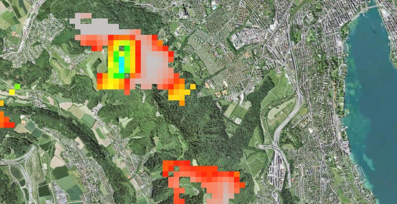 Heatma anhand von Mobilfunkdaten am Beispiel des Uetlibergs