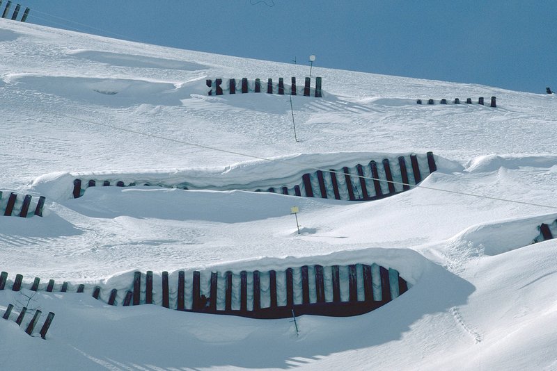 surface expérimentale en hiver