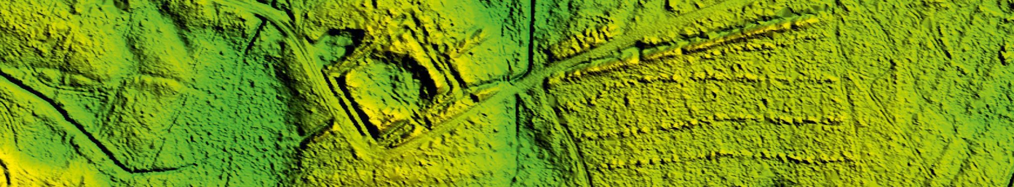 Luftbild einer Befestigungsanlage