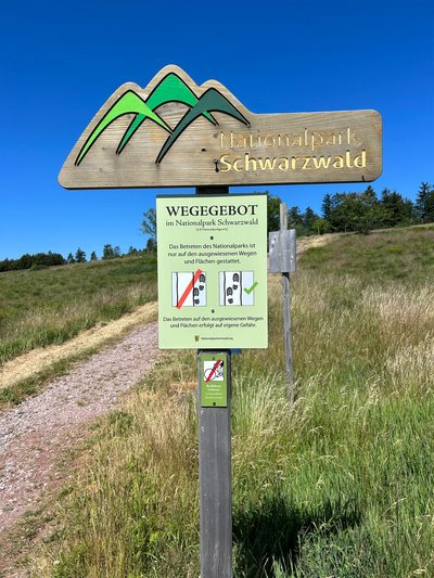 Schild beim Schliffkopf.