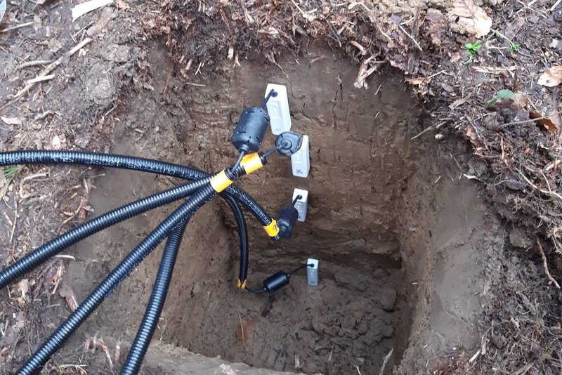 Messund des Wassers in Moden in unterschiedlichen Tiefen