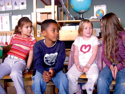 Diskutieren im Kindergarten