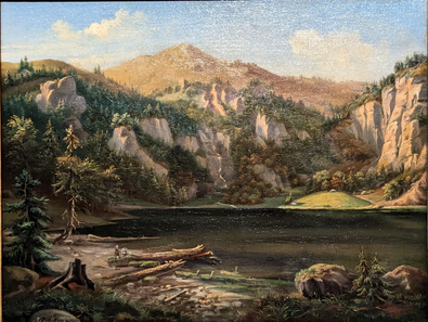 Feldberg/Feldsee 1855, Ölbild von Ida Maier
