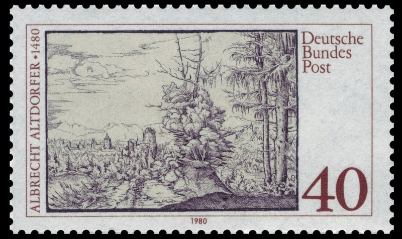 Albrecht Altdorfer Landschaft mit den zwei Fichten