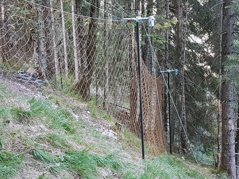 net traps for capturing chamois