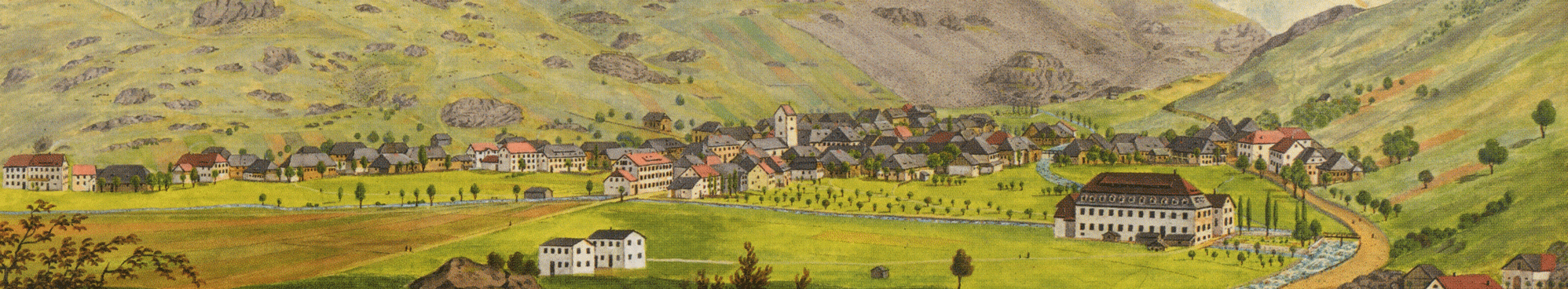 Todtnau um 1850 ohne Wald