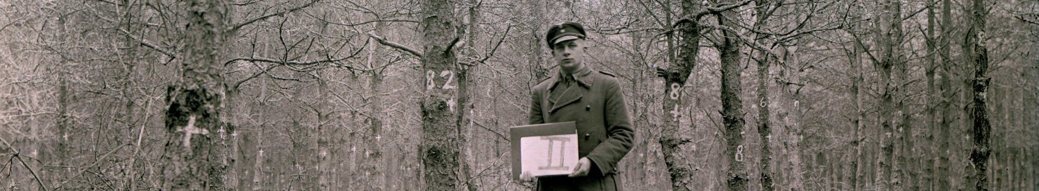 Historisches Foto von einer Versuchsfläche