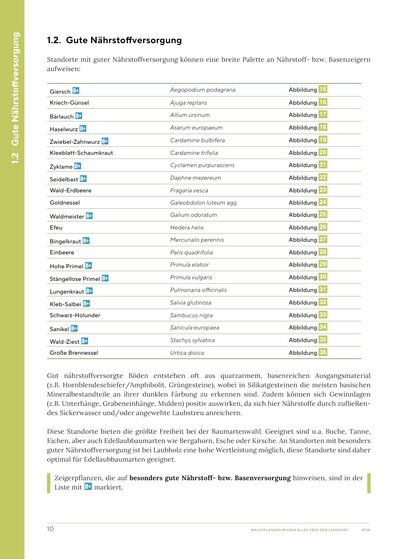 Seite 10 in der Broschüre, die über die Nährstoffversorgung von Böden berichtet