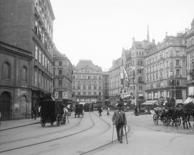 Neuer Markt mit Herrnhuterhaus in Wien
