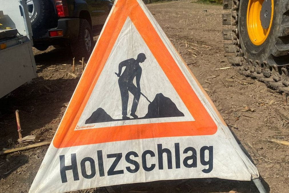 Triopan Warntafel Holzschlag