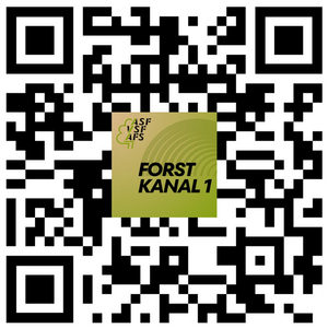 QR-Code zum Forstkanal 1, dem Schweizer Forst-Podcast