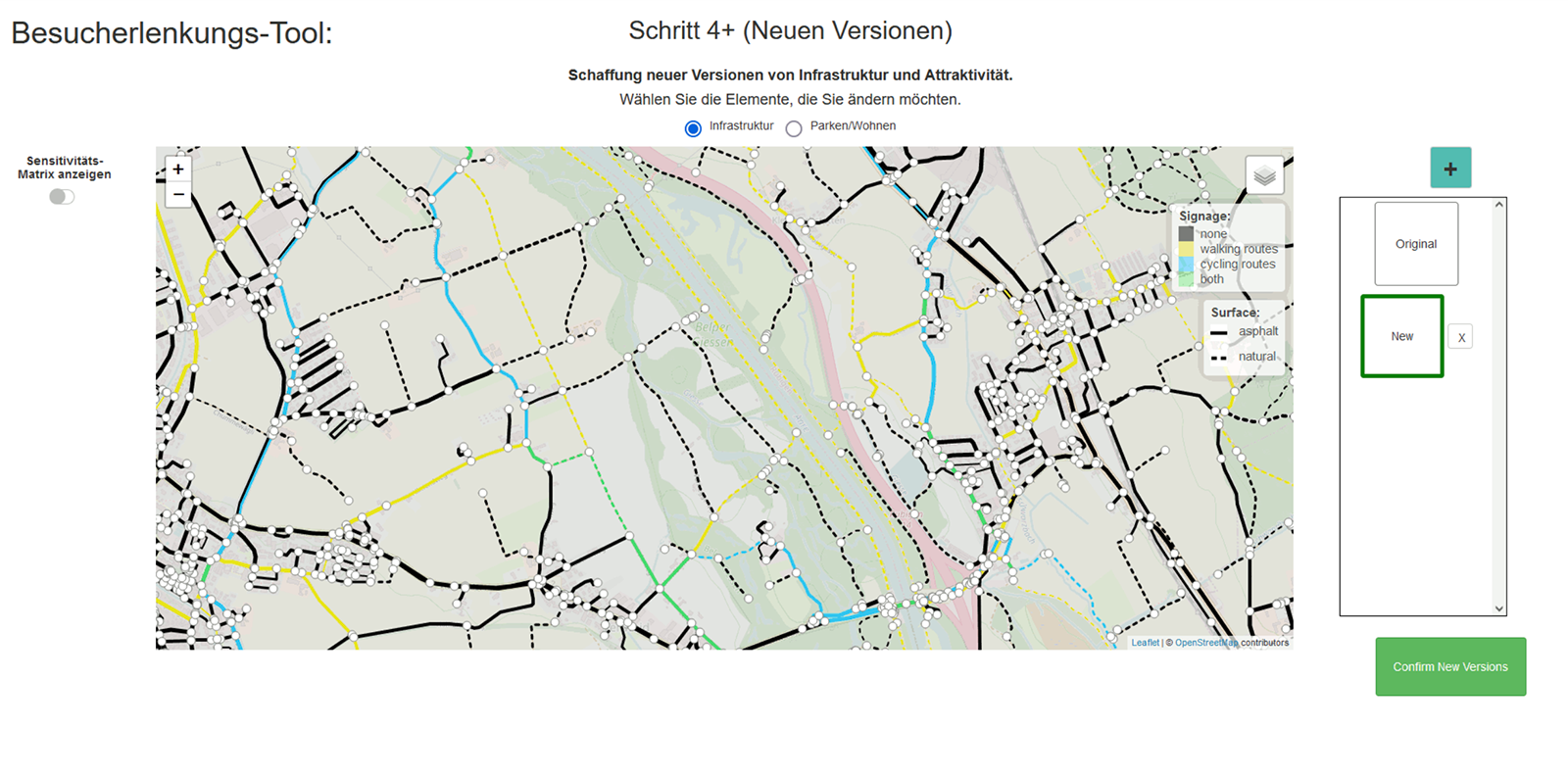 Screenshot Besucherlenkungstool