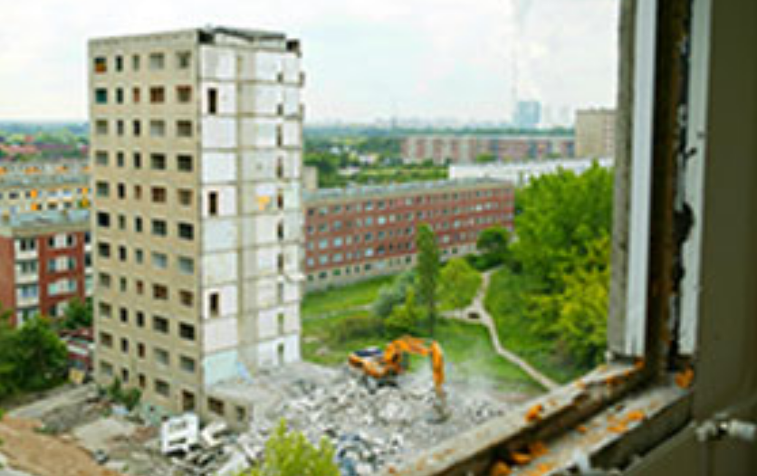 Photo: Thomas Ziegler Démolition d’un ancien bâtiment