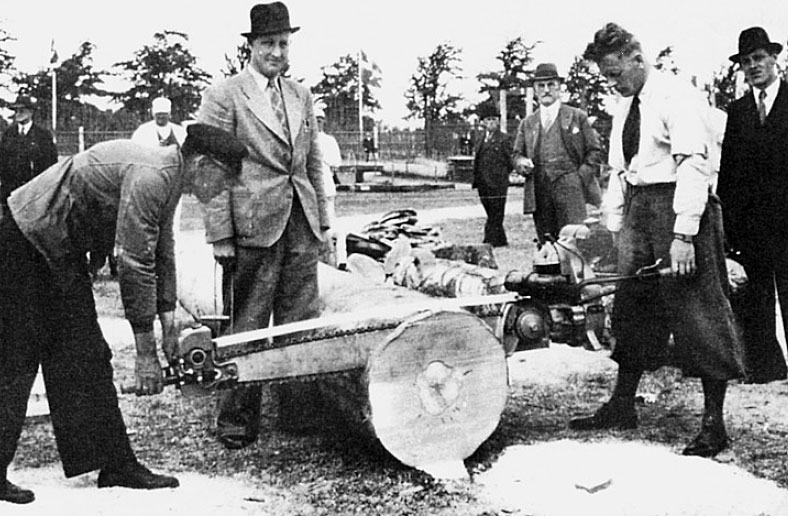 Vorführung der Stihl BD 1937