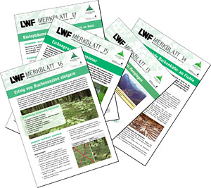 Titelbilder Merkblätter LWF