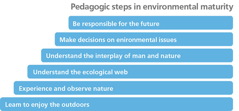 Pedagogic steps in enviromental maturity