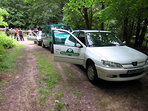 Start der Exkursion im Wald