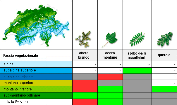 Tasso di morsicatura a seconda della fascia altitudinale